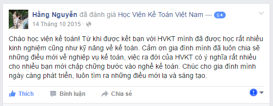 Cam nhan hoc vien ke toan viet nam