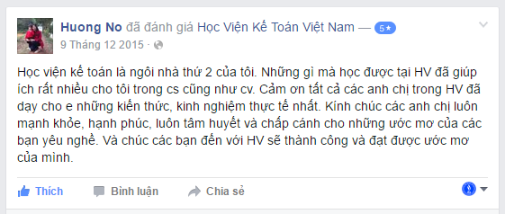 Cảm nhận học viện lớp kế toán thuế