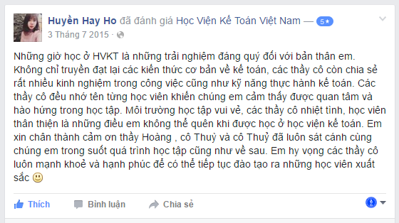 học viên khóa học kế toán thực hành