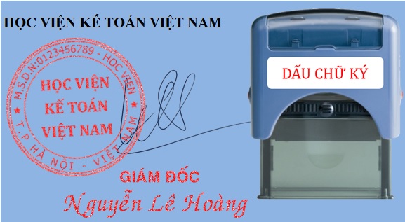 đóng dấu chữ ký khắc sẵn lên hóa đơn chứng từ kế toán có được không